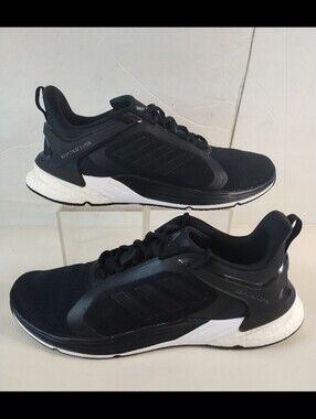 Adidas Women's Response Super 2.0 Black White Running Shoes Size 11 H02022